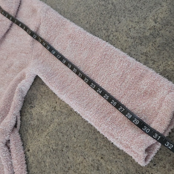Barefoot Dreams Cozy Chic Heather Pink/white Bathrobe! - Picture 10 of 12